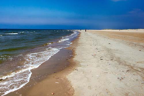Der Strand auf Insel Römö, Dänemark